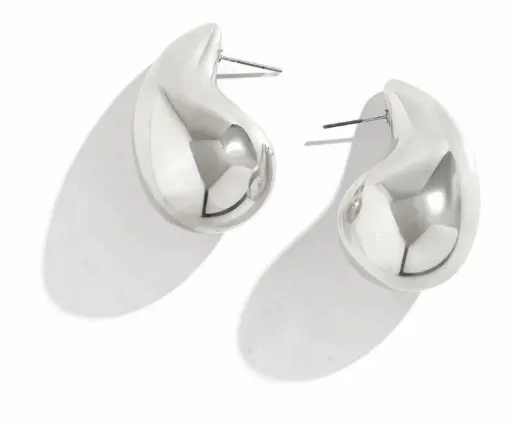 KOLCZYKI srebrna KROPLA łezka stal 316L zdjęcie 10