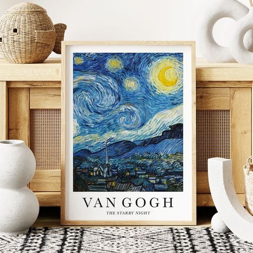 Plakat cyfrowy do wydruku starry night na Arena.pl