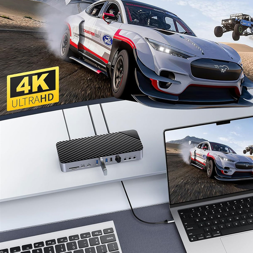 Orico Stacja dokująca USB-C 10 Gbps, 2x DP 4K, HDMI 4K, PD 60W, 36x USB-A na Arena.pl