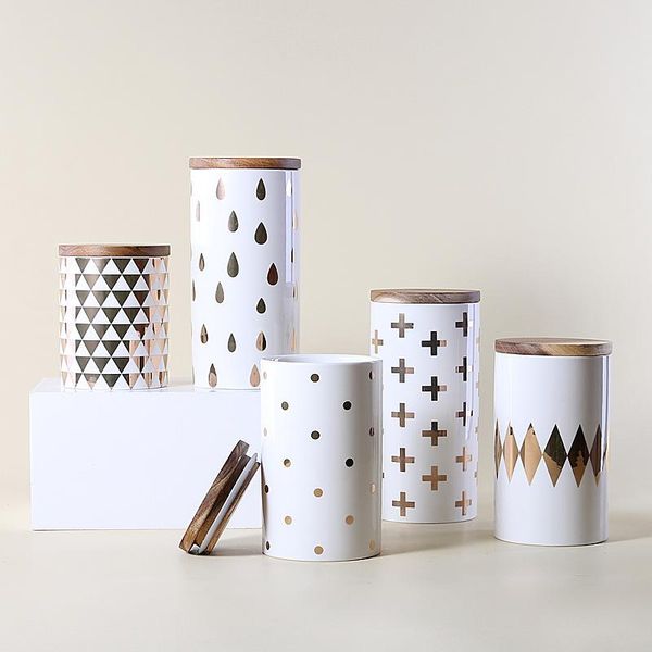 Nordic  - Ceramiczny Pojemnik Do Przechowywania Żywności - Puszka 1 zdjęcie 2