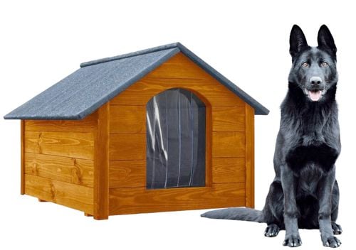 Buda dla psa drewniana ocieplana XXL pinia na Arena.pl