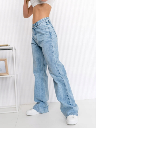 M'Sara Dżinsy Szwedy Niebieskie Szerokie Nogawki Denim r.XL na Arena.pl