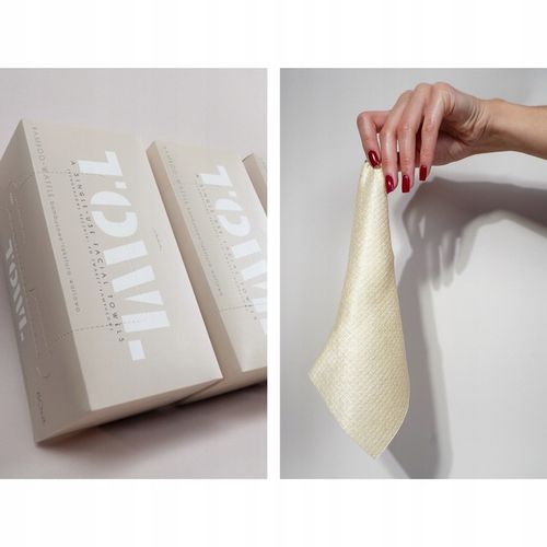 BAMBUSOWE JEDNORAZOWE RĘCZNIKI DO TWARZY 80 szt. - TOWL BAMBOO na Arena.pl