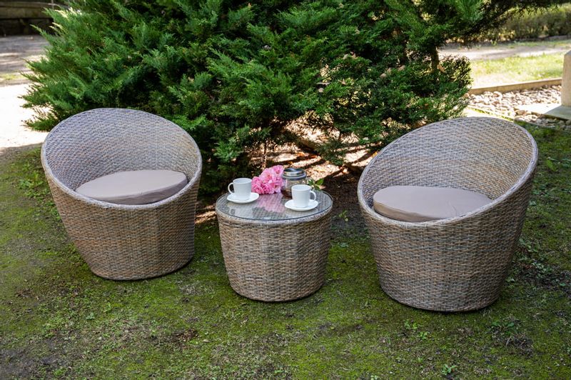 Komplet mebli z technorattanu MODICO zdjęcie 3