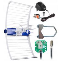Antena TV TELMOR ASR Classic ze wzmacniaczem i zasilaczem DVBT-2 HEVC