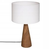 LAMPKA NOCNA skandynawska drewniana LAMPA STOŁOWA 28 x 46 cm