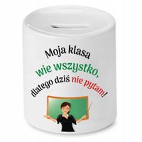 Skarbonka Na Dzień Nauczyciela Klasa Wie Wszystko Z Nadrukiem Ze Zdjęciem