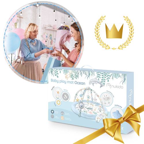 Mata edukacyjna interaktywna Ocean Nukido - niebieska na Arena.pl