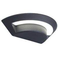 Zewnętrzna LAMPA ścienna GHOST 5188003118 Lutec metalowa OPRAWA kinkiet LED 7W 4000K ogrodowa IP54 szara