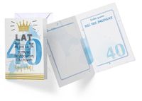 karnet  Urodziny 40 cyfry PR-105