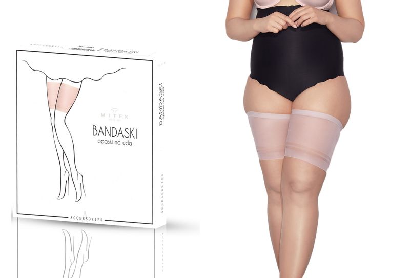 MITEX BANDASKI , opaski na uda RÓŻOWE , 76-80 zdjęcie 1