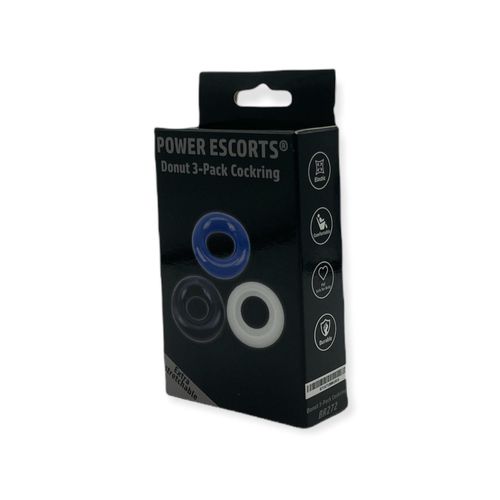 Ring-Donut Cockring 3 Pack-3 Colors Blue/Clear/Black na Arena.pl