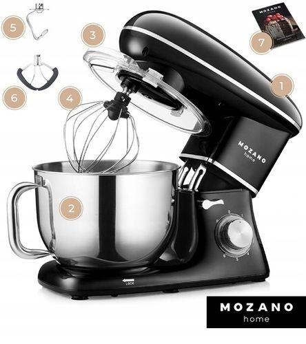 ROBOT KUCHENNY MIKSER PLANETARNY MISA 6.2L MOCNY 3 MIESZADŁA + PRZEPISY na Arena.pl
