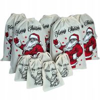 Worki Prezentowe Na Święta Prezenty Mikołaja 10szt
