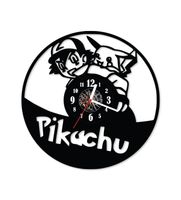 Zegar ścienny z płyty winylowej Pokemony 39.13