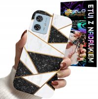 ETUI CASE DO MOTOROLA MOTO G54 5G - MARMUREK GEOMETRIA WZORY DLA KOBIET
