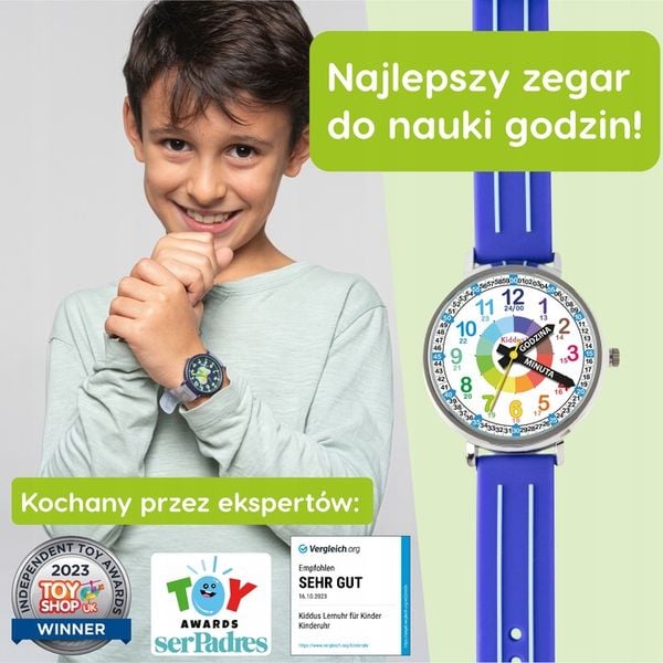 Kiddus Nauczyciel Czasu Polski Niebieski zdjęcie 3
