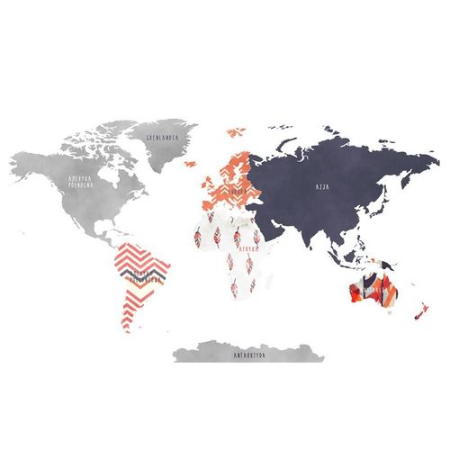 Naklejka Mapa Świata DK336 L na Arena.pl
