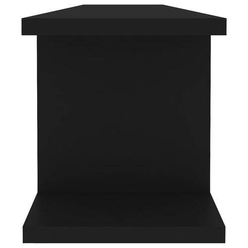 Półki ścienne, 2 szt., czarne, 90x18x20 cm na Arena.pl