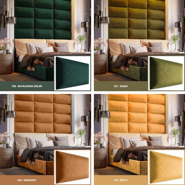 PANELE TAPICEROWANE ŚCIENNE SZARE WEZGŁOWIE 3D 100cm x 20cm zdjęcie 8