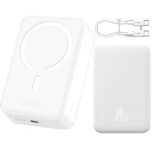 BASEUS POWER BANK 20000mah PD 20W USB-C TYP-C MAGSAFE ŁADOWANIE INDUKCYJNE na Arena.pl