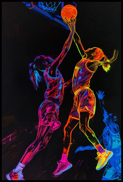 Plakat 68x101cm Mecz W Kosza zdjęcie 2