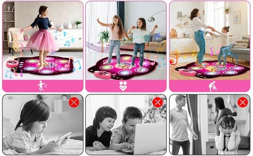 MATA DO TAŃCA ELEKTRONIKA Z MUZYKĄ BLUETOOTH DLA DZIECI PREZENT URODZINOWY na Arena.pl