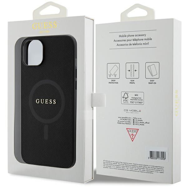 Etui Guess do iPhone 15 Plus, iPhone 14 Plus, Czarny, MagSafe zdjęcie 8
