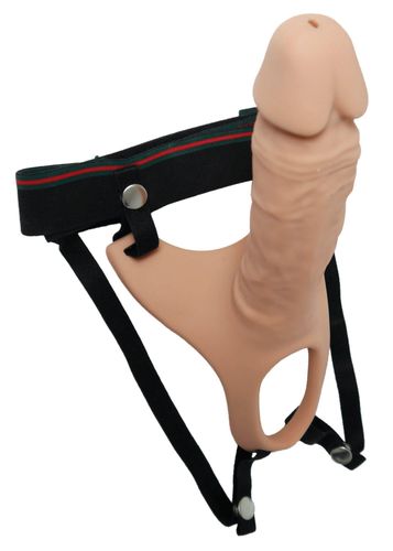 proteza strap-on pusta przedłużająca penisa 24cm na Arena.pl