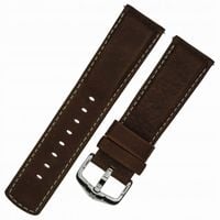 Pasek do zegarka - Hirsch 14502110-2-24 brązowy 24mm