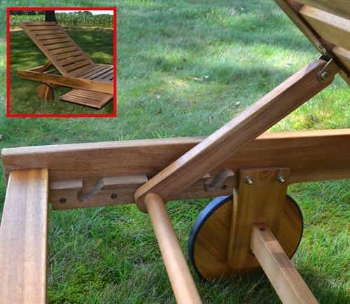 Leżak Leżanka Ogrodowy Drewniany HECHT Resort A Tropikalne Drewno Akacjowe na Arena.pl