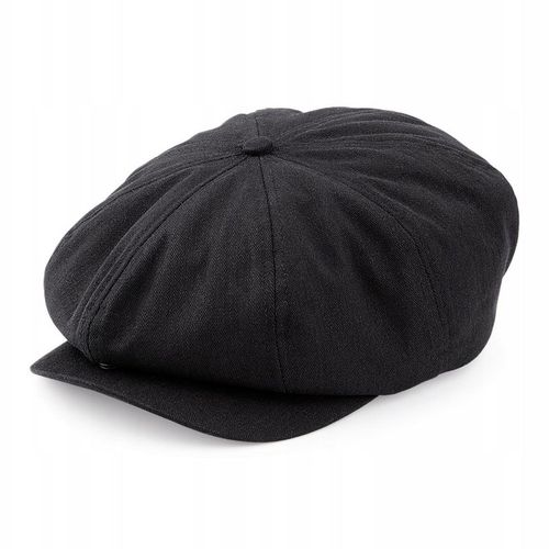 Kaszkiet W Stylu Retro Newsboy Gazeciarz Czarny Męski Damski Bawełna S/M na Arena.pl