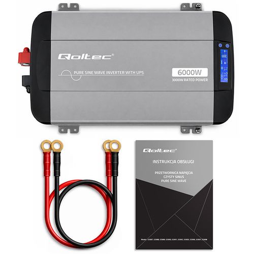 Qoltec Przetwornica 12V/230V 3000W UPS na Arena.pl