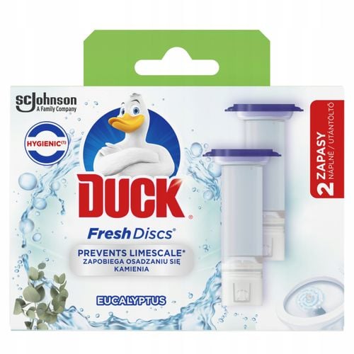 duck fresh discs eucaliptus - żelowy krążek do toalety 72ml (2 x 36ml) na Arena.pl