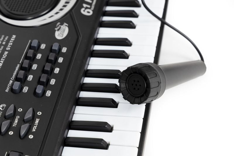 Keyboard pianino elektryczne z mikrofonem dla dzieci zdjęcie 4