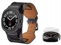 PASEK SKÓRZANY DO SAMSUNG GALAXY WATCH ULTRA 7 47MM + SZKŁO HARTOWANE