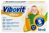 Vibovit Bobas witaminy dla dzieci smak waniliowy 44 saszetki