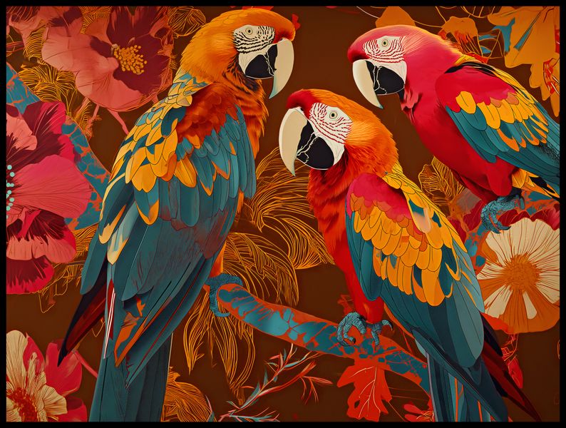 Plakat 100x75cm Kolorowe Ary zdjęcie 2