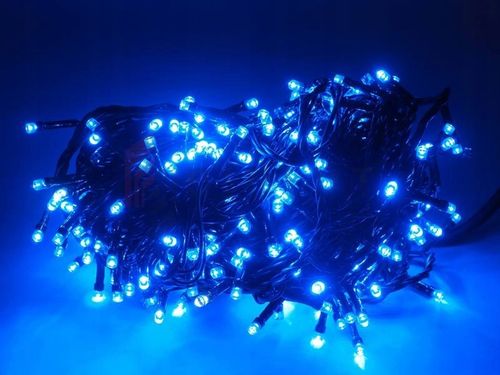 LAMPKI CHOINKOWE 1000 LED NIEBIESKI STAŁE + FLASH ZEWNĘTRZNE na Arena.pl