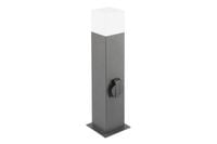 lampa ogrodowa largo-p,max.2500w słupek, grafit - v-largp40g30