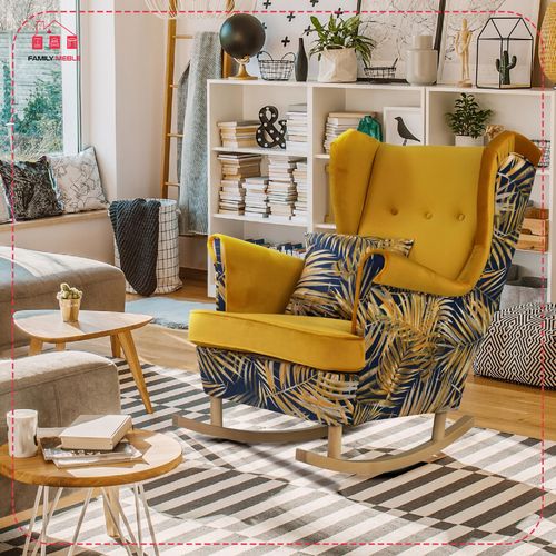 Fotel uszak Ari Print Duo bujany skandynawski Family Meble góralski na Arena.pl