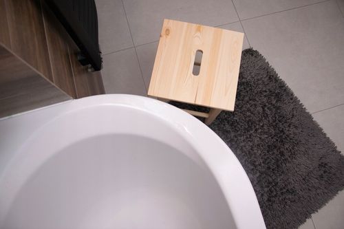 Taboret drewniany kuchenny, stołek, krzesło, hoker barowy 30 x 30 x 44 na Arena.pl