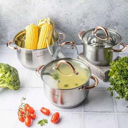 zestaw garnków 6 elementów kinghoff kh-1762 na Arena.pl