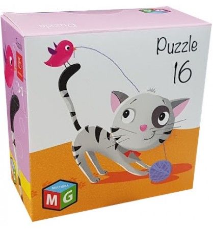 puzzle 16 elementów kotek zdjęcie 1