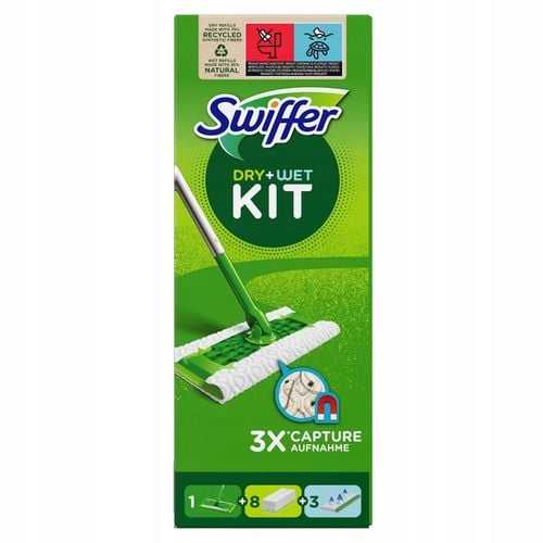 Swiffer Mop płaski zestaw startowy 11 wkładów ( 8 suchych 3 mokre) na Arena.pl