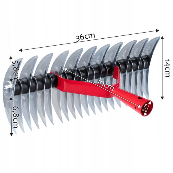 AERATOR DWUSTRONNY RĘCZNY WERTYKULATOR DO TRAWY zdjęcie 5