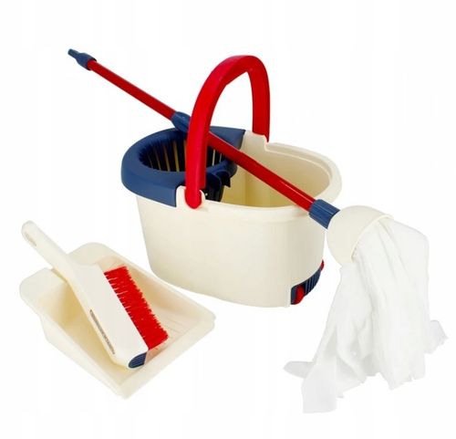 Zestaw Sprzątający 8w1 Odkurzacz Pionowy dla Dzieci Robot Mop Miotła 3 L+ na Arena.pl