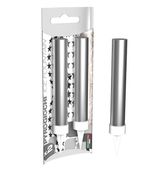 Fontanny race na tort srebrne metalik, 12 cm 2 szt.