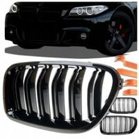 Nerki atrapa grill CZARNY POŁYSK do BMW F10 F11 M5 MPower Sedan Kombi