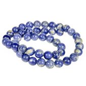 SODALIT kulka gładka 8mm sznur 38cm